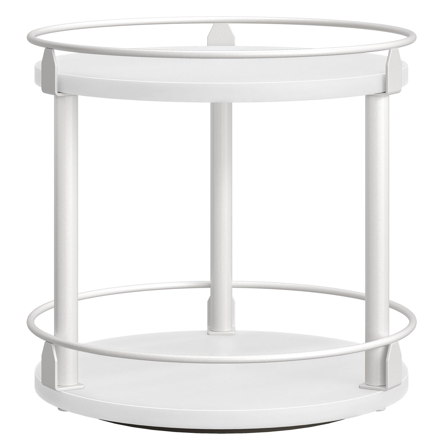 3-Tier Lazy Susan Organizer, Rotating Spice Rack, Spinning Organizer, Industrial Turntable Spice Rack Organizer for Cabinet, Kitchen Countertop, Pantry, Rustic Brown and Black SR23BR
