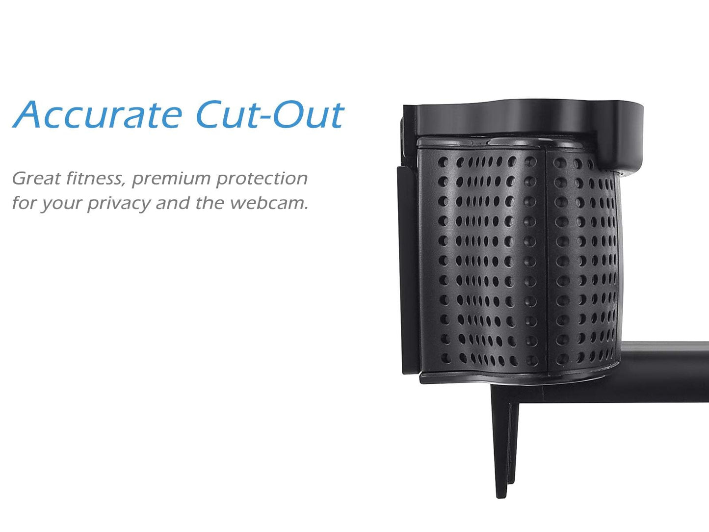 CloudValley Webcam Cover for Logitech C920/ C920x/ C922x/ C930e/ C922/ C920 HD Pro Stream Webcam, Camera Cover to Protect Lens and Security, Black