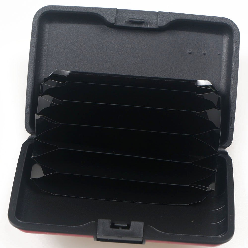 BOHONG RFID Credit Card Holder Mini Aluminum Card Wallet RFID Blocking Slim Metal Hard Card Case Business Cards Holder ID Case for Women Men-Flower