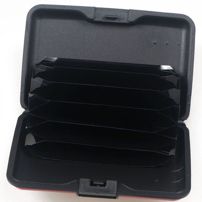 BOHONG RFID Credit Card Holder Mini Aluminum Card Wallet RFID Blocking Slim Metal Hard Card Case Business Cards Holder ID Case for Women Men-Flower