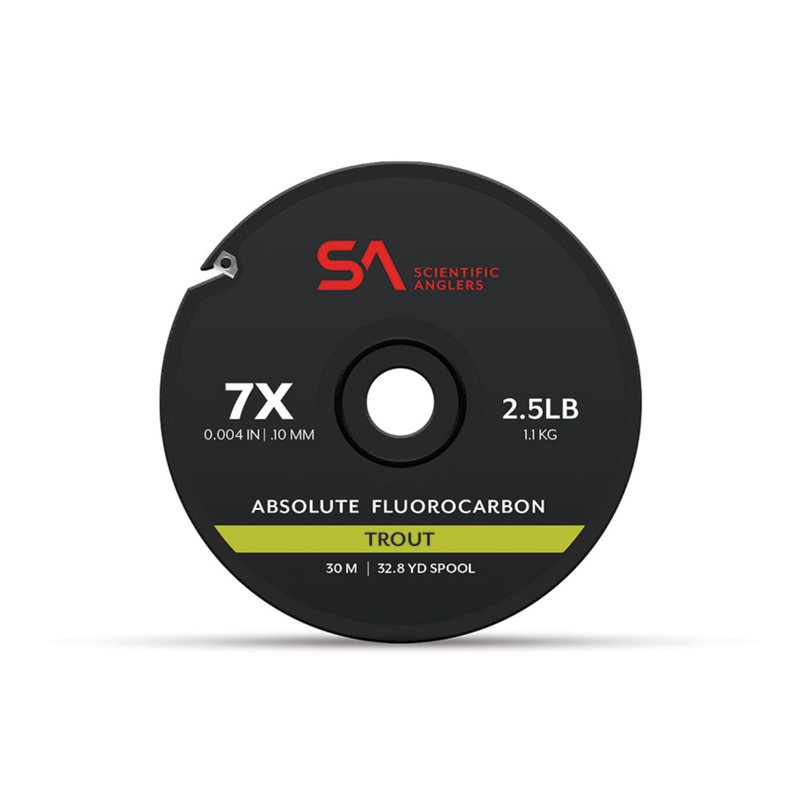 Scientific Anglers Absolute Fluorocarbon Trout Tippet, 30M (7X)