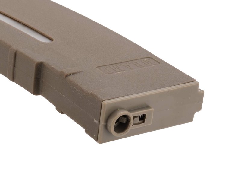 Evike Airsoft - BAMF 30rd Polymer MilSim Mag for M4-Style Series Airsoft AEGs (Color: Tan/Single Mag)