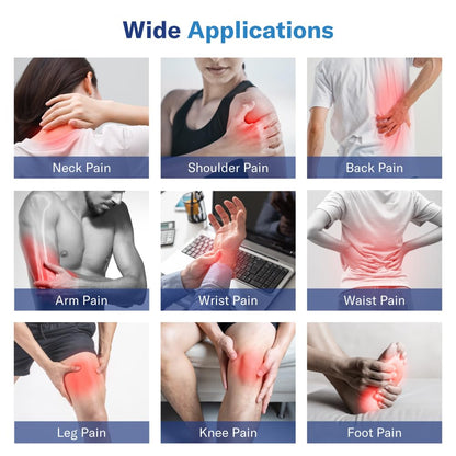 Alcedo TENS Unit + EMS Combination Machine Muscle Stimulator for Pain Relief, Electric Rechargeable Pulse Massager with 41 Modes for Back/Neck Pain Therapy