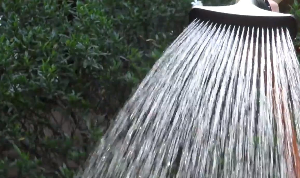 Dramm ColorStorm Premium Fan Spray Nozzle for Garden Hose with One Touch Thumb Controlled Valve, for Garden, Yard, Watering Plants, Blue