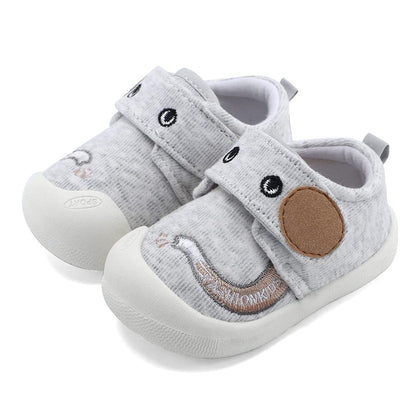 MASOCIO Baby Shoes Boys Infant Toddler Boy First Walking Shoes Trainers 18-24 Months Size 5 UK Child Grey