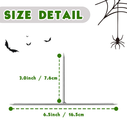 Pack of 24 Metal Halloween Tombstone Stakes Heavy Duty T-Shaped for Graveyard Styrofoam Decorations
