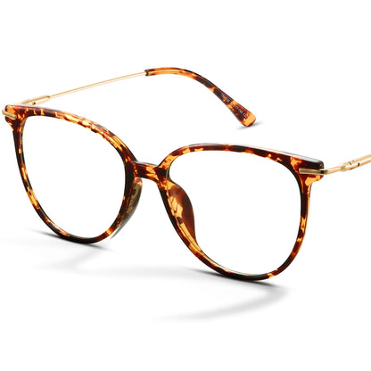 Gaoye Blue Light Blocking Glasses Women/Men, Fashion Round Cateye Frame UV Ray Filter Computer Gaming Glasses