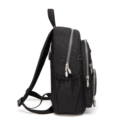 AOTIAN Women's Lightweight Sturdy Nylon Little Handy Backpack 9 litres, Black