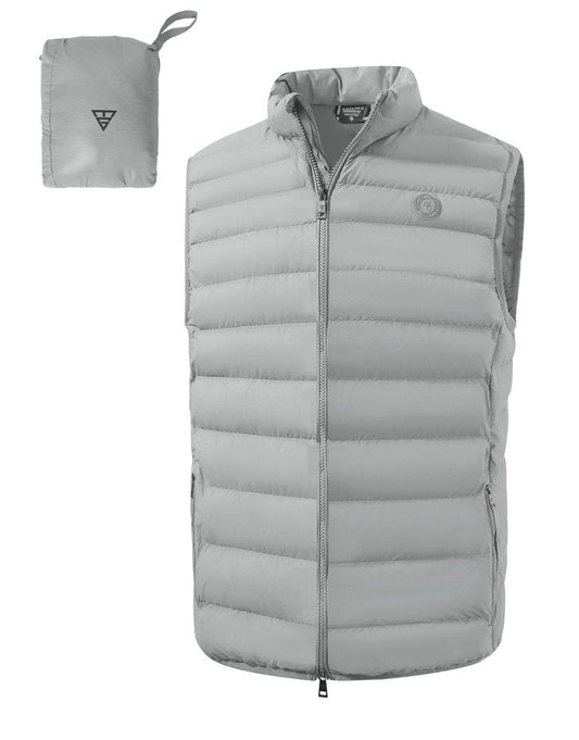 M MAELREG Mens Vest Lightweight Packable Quilted Warm Puffer Outerwear Winter Zip Up Sleeveless Jacket Golf Hiking