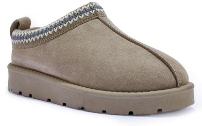 sole london Women's Slip On Warm Faux Fur Lined Ladies In Out Door Slippers Shoe Boots