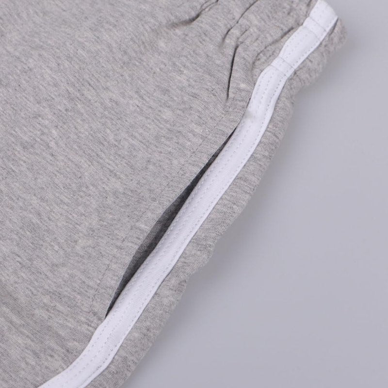 Hanyomo Women Athletic Yoga Fitness Terry Cotton Shorts Gym Running Bodybuilding Medium Thickness Shorts Grey M
