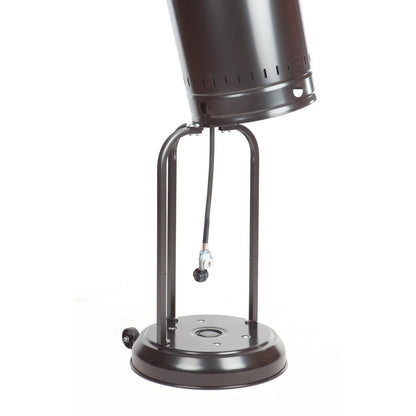 Amazon Basics 46,000 BTU Outdoor Propane Patio Heater with Wheels, Commercial & Residential, Havana Bronze, with Water Tank, 32.1 x 32.1 x 91.3 inches (LxWxH)