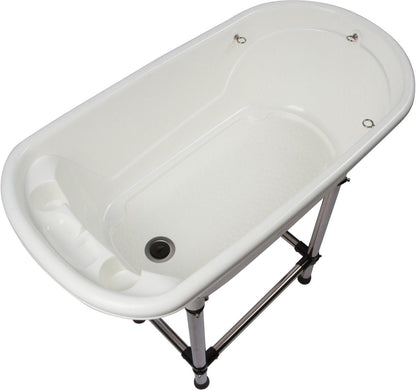 Flying Pig™ Pet Dog Cat Portable Bath Tub (White, 37.5"x19.5"x35.5")
