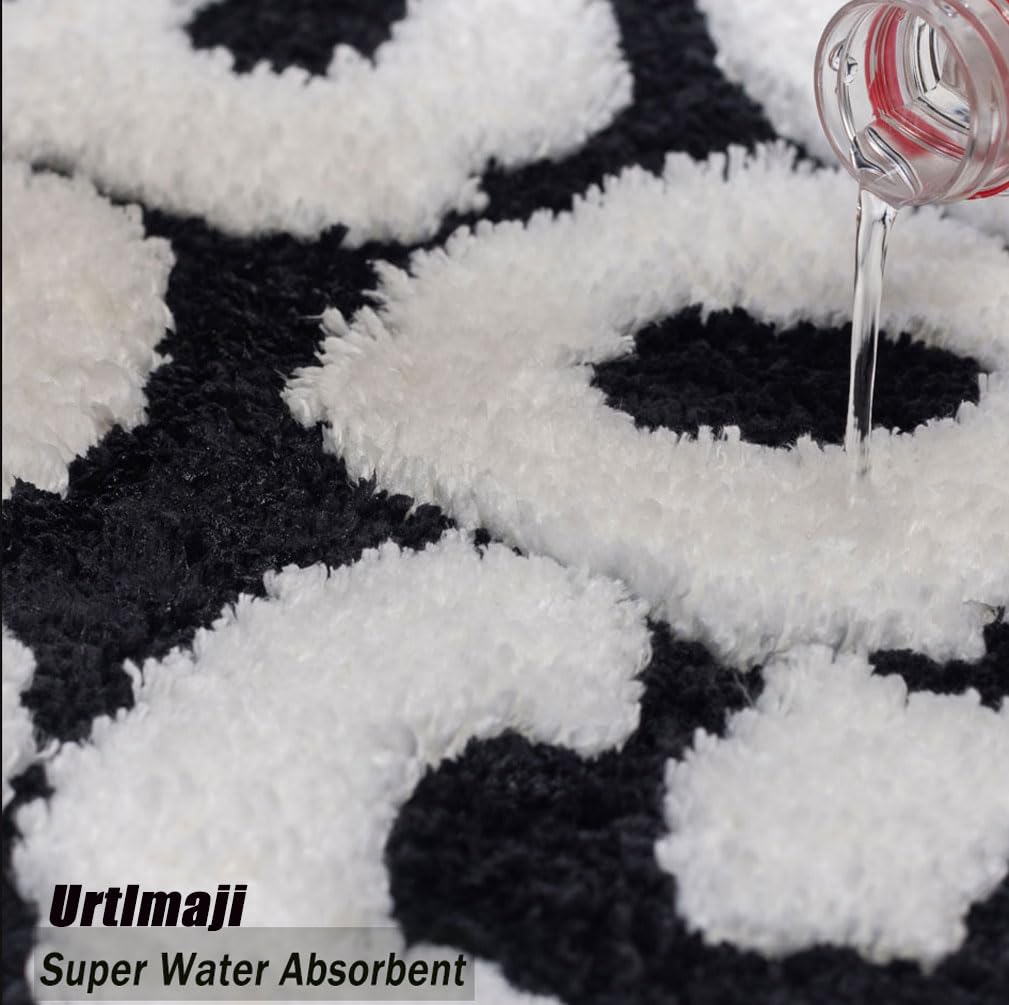 Urtlmaji You Look Good Bath Mat Black Bathroom Rugs Funny Cute Bath Rugs Non Slip Microfiber Plush Preppy Small Cool Shower Rug Washable Absorbent Floor Mat for Bathtub Sink 25"x21"