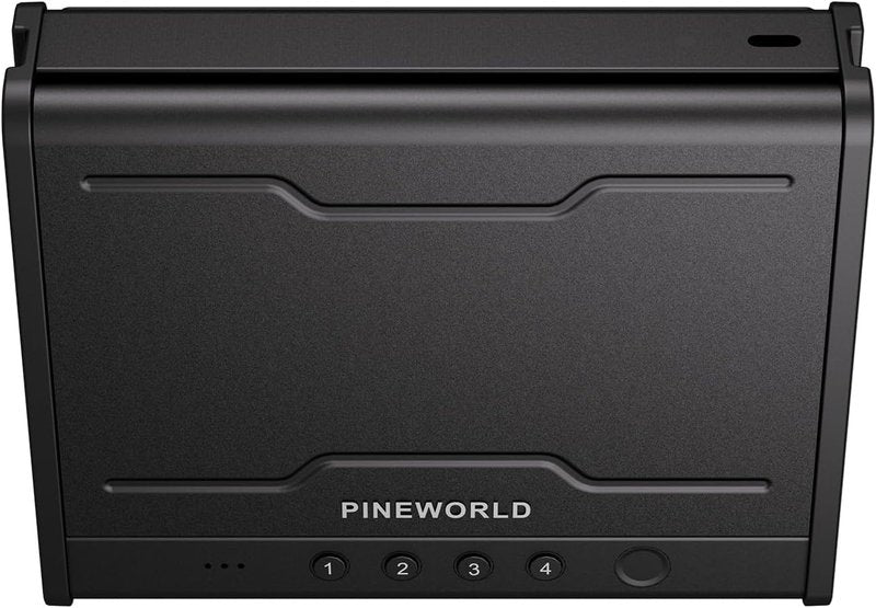 Biometric Gun Safe for Handgun - Quick Access Pistol Safe with Fingerprint & Voice Navigation | Interior Light, Mute Mode, Steel Cable Included