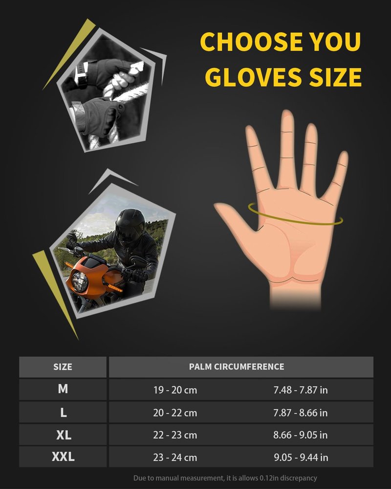 Liovoras Tactical Gloves for Men, Shooting Motorcycle Gloves Hard Shell Knuckle Protection Leather Palm for Riding Airsoft Paintball Climbing Training - Tan, Size M