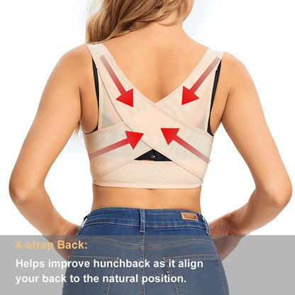 JOYSHAPER Chest Brace Up for Women Posture Corrector Shapewear Vest Tops Bra Support Shaper