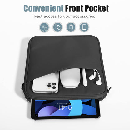 TiMOVO 9-11" Tablet Sleeve for iPad 11-inch A16 2025, iPad 10.9"/10.2", Galaxy Tab A9 Plus 11", Protective Bag with Pocket, Black