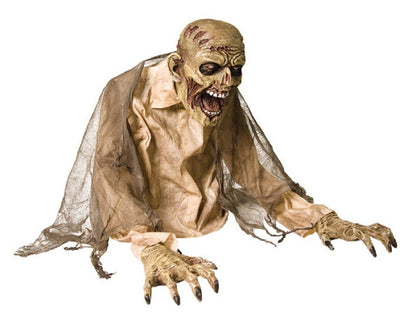 Morris Costumes Animated Zombie Halloween Prop Decoration with Fog
