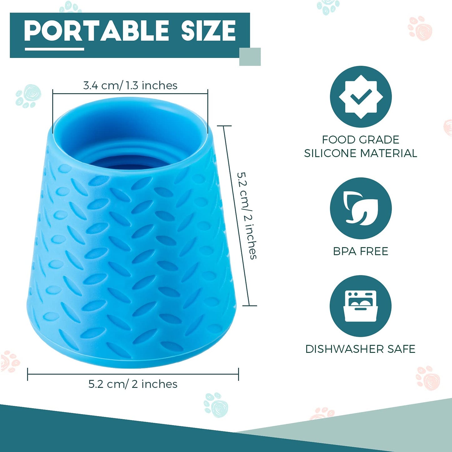 3 Pieces Portable Outdoor Shower for Dogs, Bottle Attachment Outdoor Water Sprayer Accessory, Works with Most Plastic Water or Soda Bottles from 16 oz to 2 Liters (Sky Blue, Light Green, Orange)