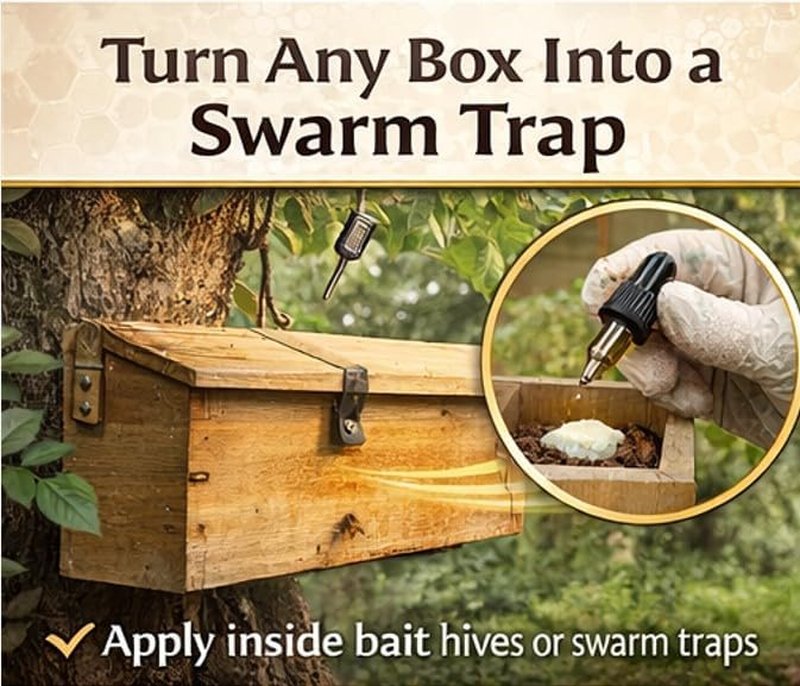 Ultimate Honey Bee Swarm Lure - Premium Nasonov Pheromone Blend | Long-Lasting Attractant for Beekeepers - 0.15oz Smear Tube