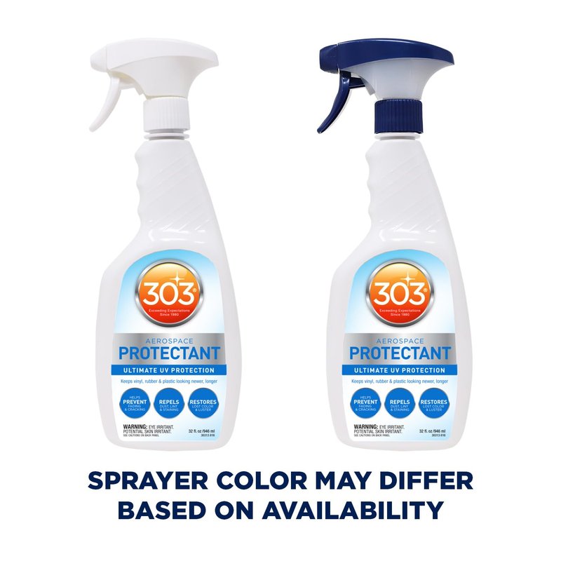 303 Products Aerospace Protectant Spray, UV Protection for Outdoor Surfaces – Protects Vinyl, Plastic & Rubber, Repels Dust & Dirt, Matte Finish, 32 oz