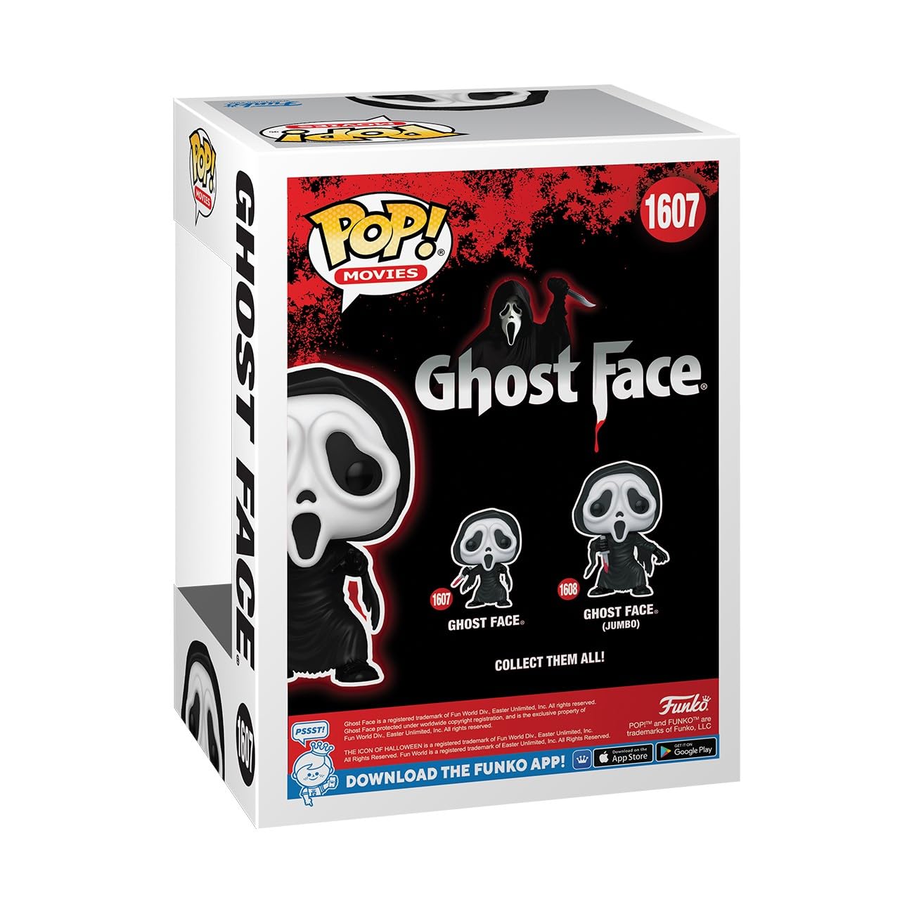 Funko Pop! Movies: Ghostface - Glow In the Dark - Amazon Exclusive - Collectable Vinyl Figure - Gift Idea - Official Merchandise - Toys for Kids & Adults - Movies Fans