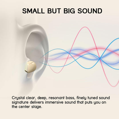 Invisible Earbuds Sleep Smallest Bluetooth Earbuds Mini Wireless Ear Buds Discreet Bluetooth Earpiece Tiny Hidden Small Ears Earbud for Work Headphones True Wireless Earpiece with Charging Case