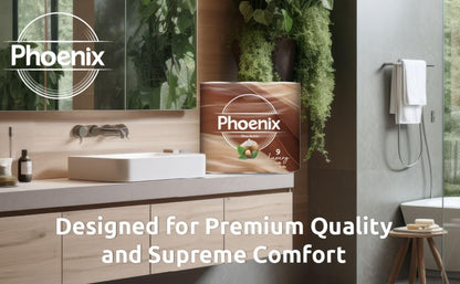 Phoenix Toilet Rolls – 45 Pack | 3 Ply Shea Butter Scented Toilet Paper | Bulk Buy, Soft, Quilted, Sustainably Sourced, Eco- Friendly Luxury Bathroom Tissue