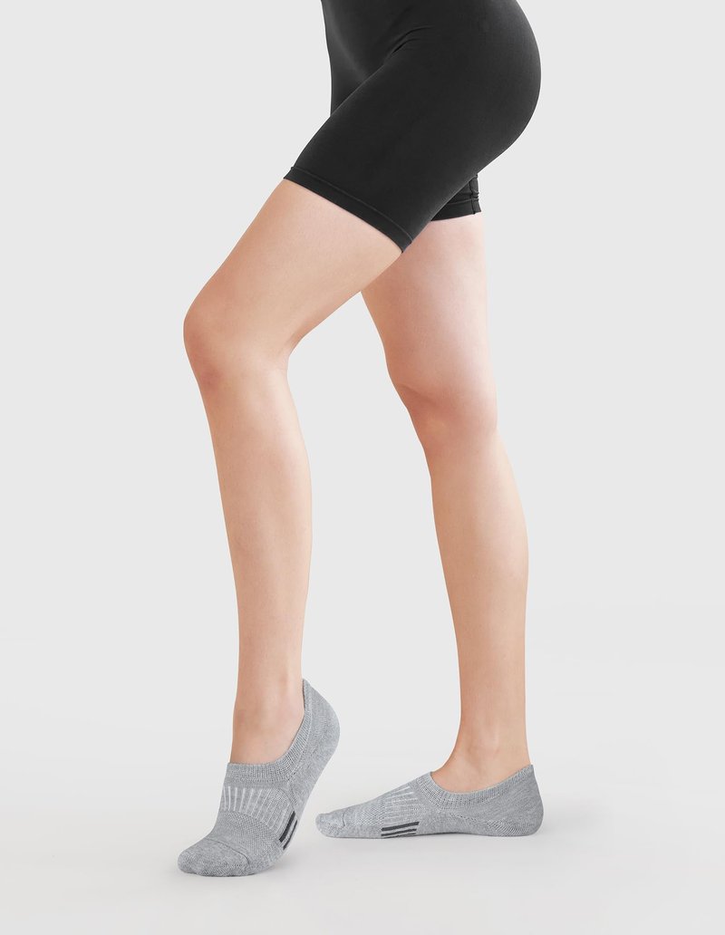 Airacker No Show Socks Womens Athletic Cushioned Low Cut Sports Running Ankle Socks for Women 6 Pairs