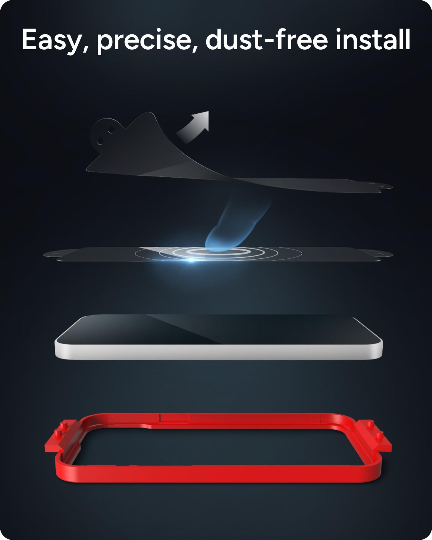 ZAGG Glass Elite Screen Protector for iPhone 16 Pro - 5X Stronger, Reinforced Edges, Ultra-Strong Tempered Glass, Scratch Resistant, Anti-Smudge, Easy Installation, InvisibleShield, Eco-Friendly