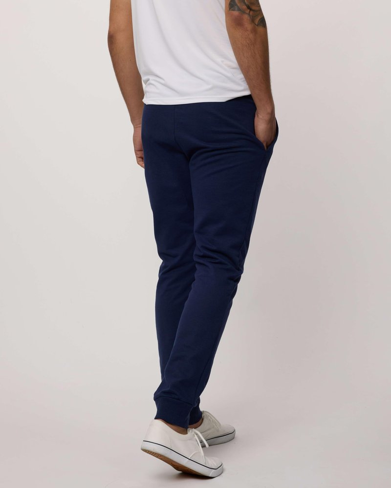 Real Essentials 3 Pack: Men's French Terry Cotton Jogger - Athletic Casual Sweatpants with Pockets - Set 2, L