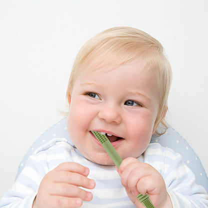 Fu Store Hollow Teether Tube Chew Straw Sensory Toy for Infant Toddlers Silicone Tubes Teething Toys for Babies 3-12 Months 0-36 Months Gifts Learning Developmental Toys BPA Free Freezable 6 Pack