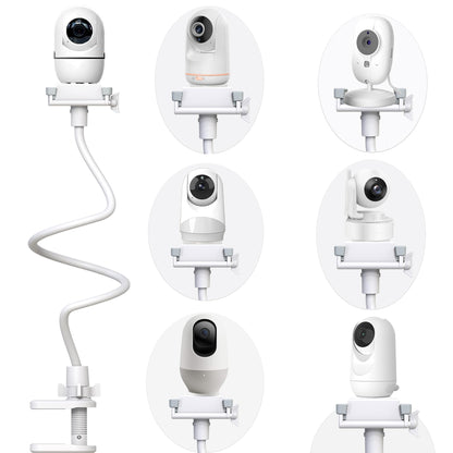 Derebir Baby Camera Holder Baby Monitor Mount Stand Compatible with HelloBaby/Blemil/jeeber/nooie/momcozy/GHB/BOIFUN/Motorola/BT/Dr.Care/Adjustable Flexible Monitor Stand Baby for Most 1/4" Camera