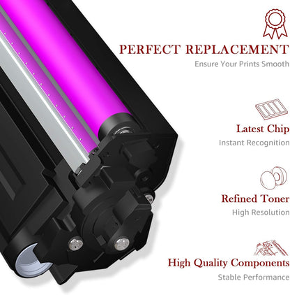 Toner Kingdom Compatible Toner Cartridge Replacement for Canon Cartridge 054 Set 054H for Canon MF641CW Color ImageClass MF644Cdw MF642Cdw LBP622Cdw - (Black, Cyan, Magenta, Yellow)