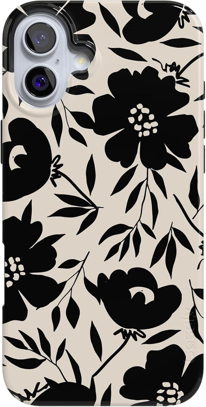 Casely iPhone 16 Case | Compatible with MagSafe | Classic Ultra-Slim Design (Sage Garden | Green Floral)