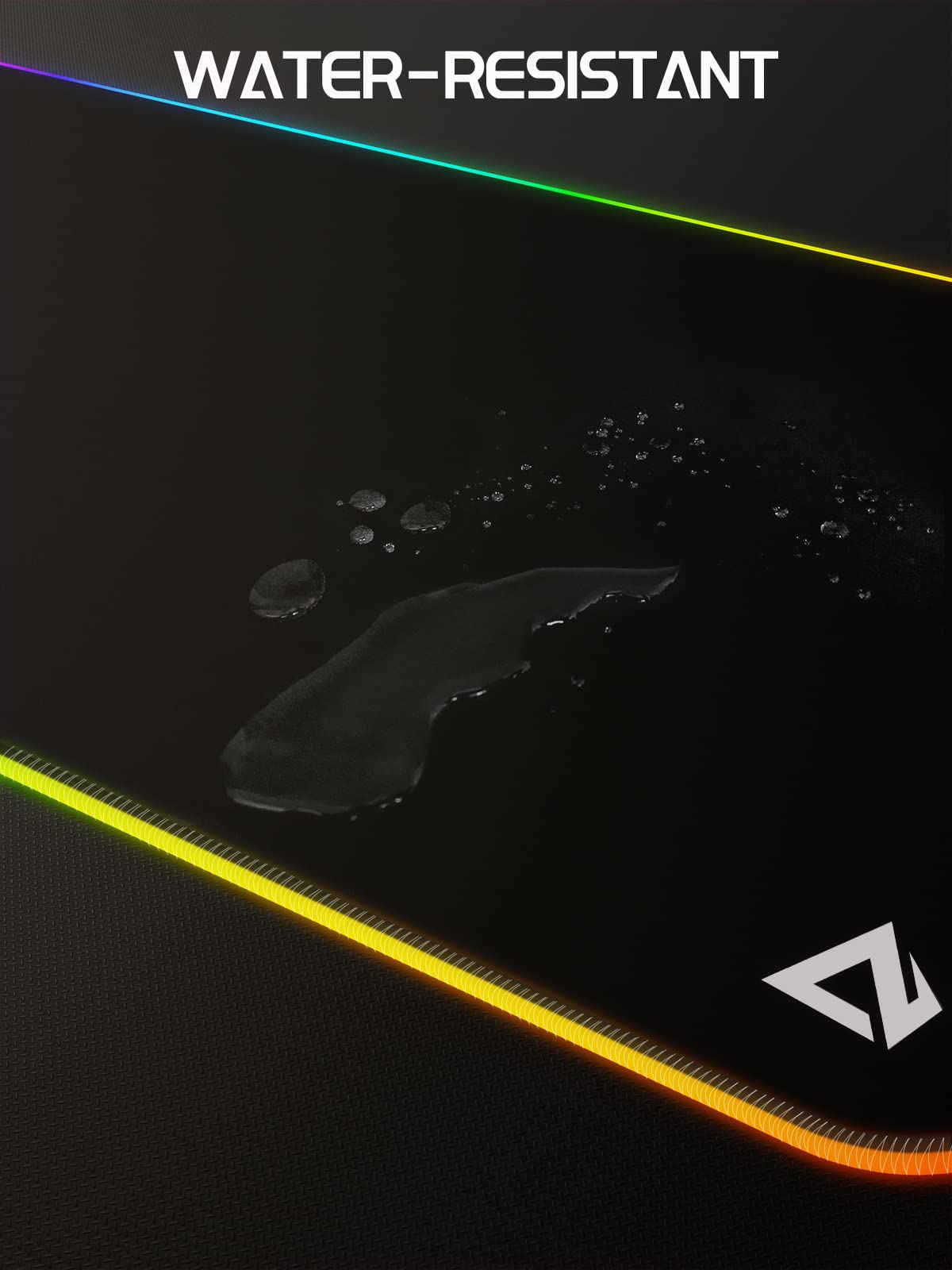 EASEMO Gaming Mouse Pad, RGB Mouse Mat XXL Large (35.4 x 15.75 in) with 7 LED Colors 11 Lighting Modes Waterproof Fabric Surface Non-Slip Rubber Base for PC Laptop Keyboard