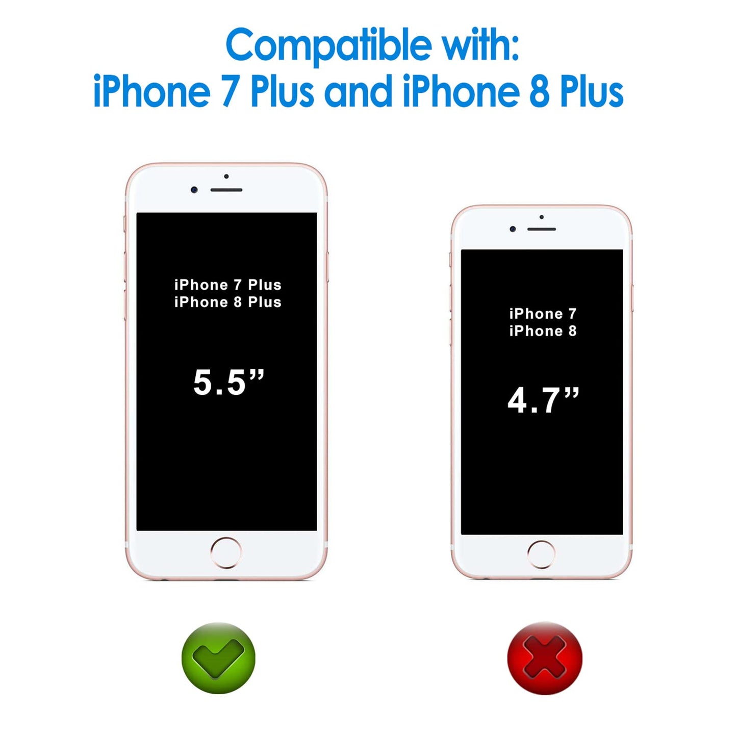 JETech Screen Protector for iPhone 7/8, 4.7-Inch, Tempered Glass Film, 2-Pack