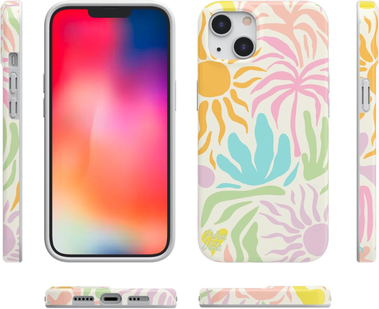 Casely iPhone 13 Case | Field of Flowers | Pastel Floral | Compatible with MagSafe | Classic Ultra Slim Design