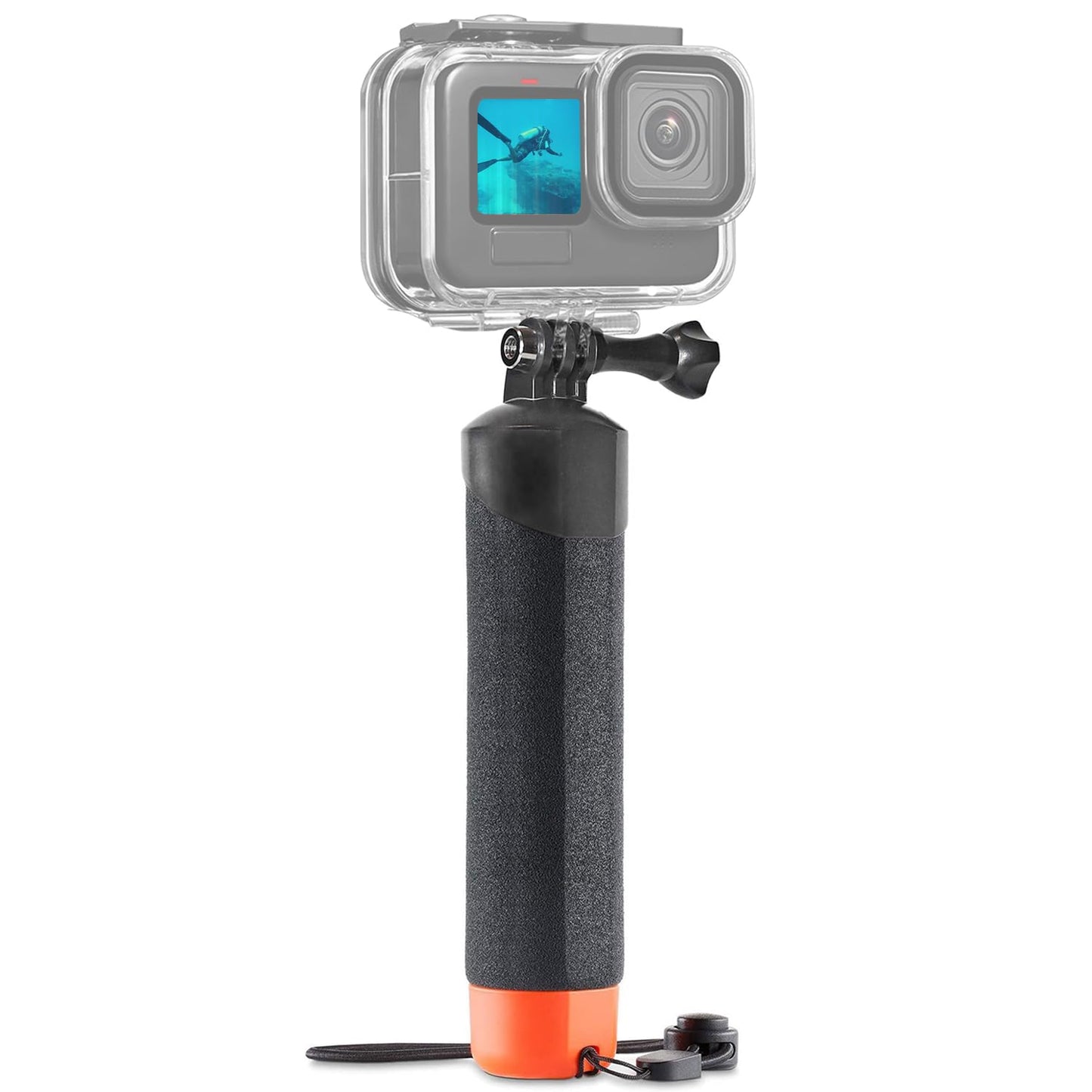 FitStill Waterproof Monopod Floating Hand Grip for Go Pro Hero 13/12/11/10/9/8/7/6/5/4/3 Session DJI Osmo and Other Action Cameras.Snorkeling Underwater Diving Pole Stick