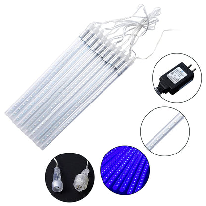 Joiedomi 2 Pack 540 LED Christmas Meteor Shower Rain Lights, 19.8 Inch 10 Tubes Blue Outdoor Raindrop Lights, Waterproof for Holiday Party Home Patio Decoration