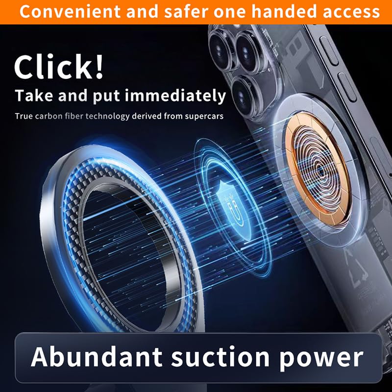 Car Phone Holder for MagSafe Car Mount, Universal Car Air Vent for MagSafe Car Phone Holder Fit for All Phones, Black