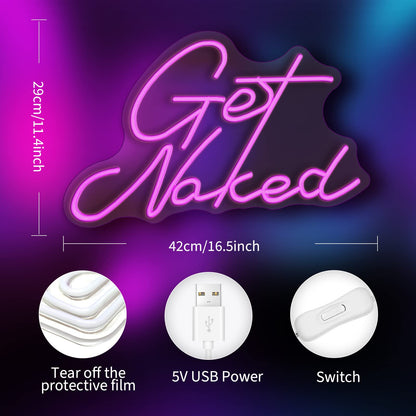 Lady Neon Signs Neon Signs for Wall Decor Pink White LED Light Sign for Preppy Room Decor Light Up Sign for Birthday Party Decoration USB Powered