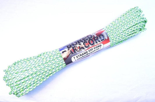 BORED? PARACORD! 550 lb Paracord – Ideal for Crafting, DIY Projects, Camping, Military & Active Outdoors – 300+ Colors – Tactical Parachute Cord Type III – Strong - Island 100 Feet
