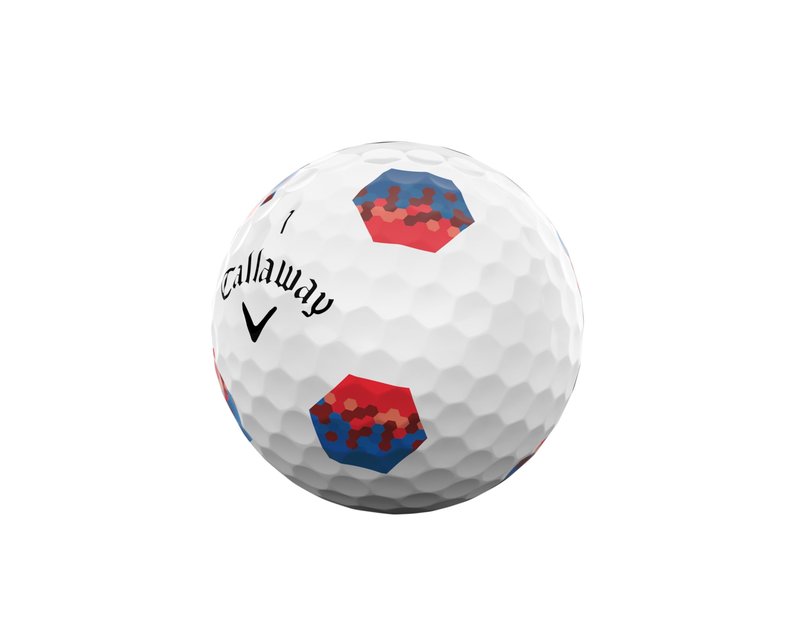 Callaway Golf Chrome Soft 2026 Golf Balls(Tru Track Blue/Red,One Dozen)