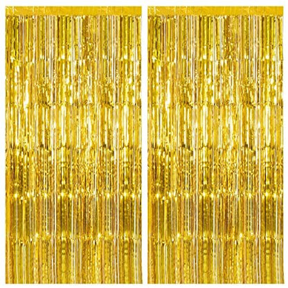 2 Pack Pink Backdrop Party Decorations Tinsel Curtain Party Backdrop Foil Fringe Birthday Decorations Photo Booth Streamer Backdrop Pink Theme Bachelorette Graduation Decor