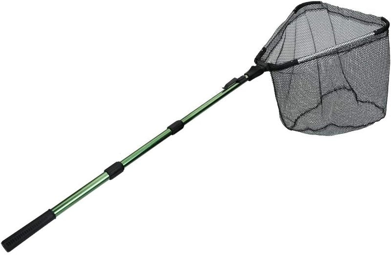 Fishing Landing Net with Telescoping Pole Handle - Extendable 40-63 Inches for Freshwater Use