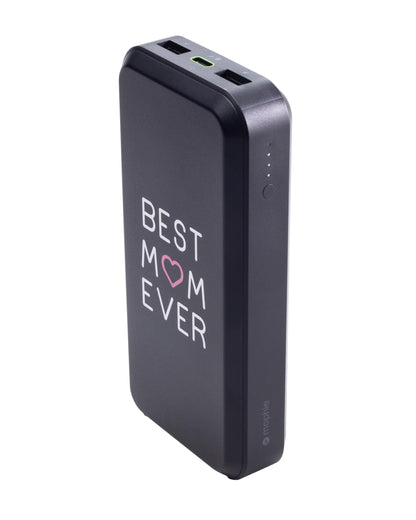 Mophie powerstation prime20 - Ultra-Compact Portable Power Bank with 20,000mAh Internal Battery, 18W USB-C PD Fast Charging, 3-Device Simultaneous Charging, Eco-Friendly Design
