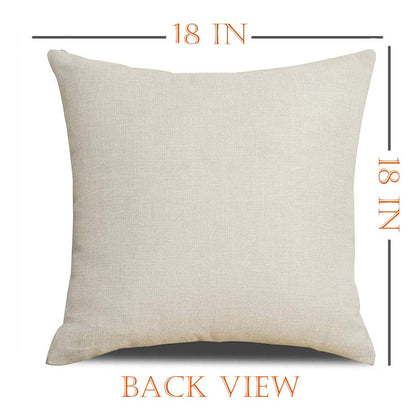 Ueerdand Halloween Pillow Covers Skeleton Skull Pumpkin Throw Pillowcases Set of 4 Cotton Linen Pillow Cushion Cover for Halloween Decorations, 18 by 18 Inch