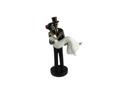 Forever Yours Skeleton Wedding Couple Bride and Groom Day of The Dead Figurine